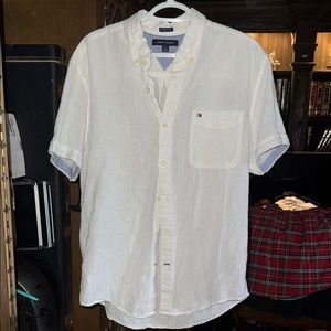 Tommy Hilfiger White Casual Button Down Shirt